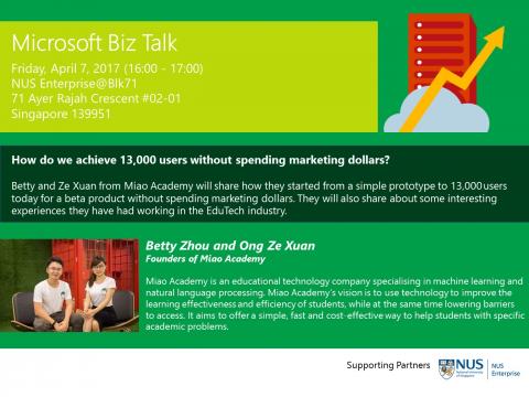 Microsoft Biz Talk: How Do We Achieve 13,000 Users Without Spending Marketing Dollars?